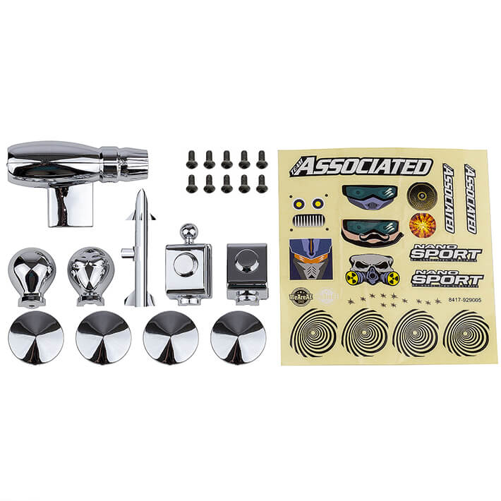Team Associated Nano Sport Space Pack Chrome (AS21616)