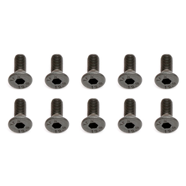 Team Associated M3 X 8 Flat Head Hex Screw (10) (AS25201)