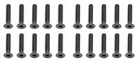 Team Associated M3 X 16mm Flat Head Hex Screws (10) (AS25204)