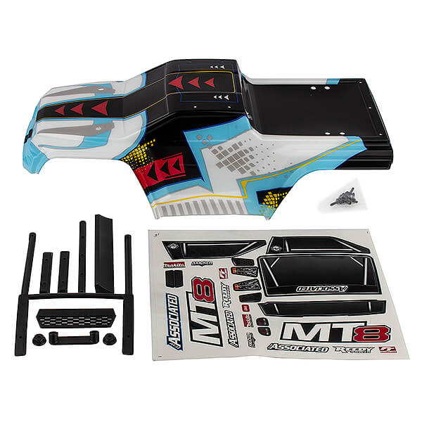Team Associated Rival MT8 Body Set, Painted (AS25921)