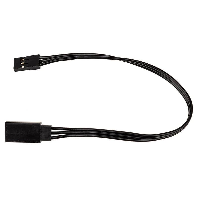 Reedy 175mm Servo Extension Wire Black (6.89In) (AS27165)