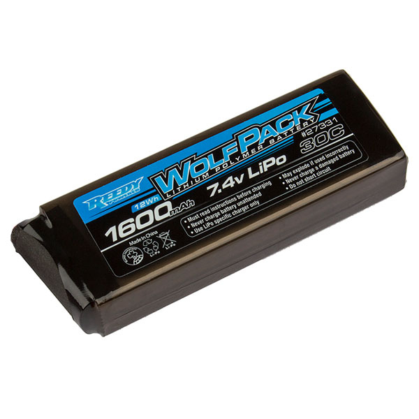 Reedy Wolfpack Lipo 1600Mah 30C 7.4V Flat (AS27331)