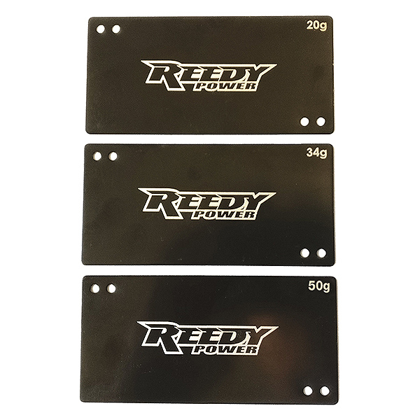 Reedy Shorty Lipo Battery Weight Set (20G/34G/50G) (AS27355)