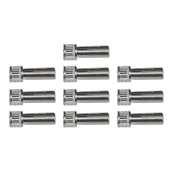 Reedy Grip Bullet Connectors Silver 5mm X 14mm (10) (AS27393)