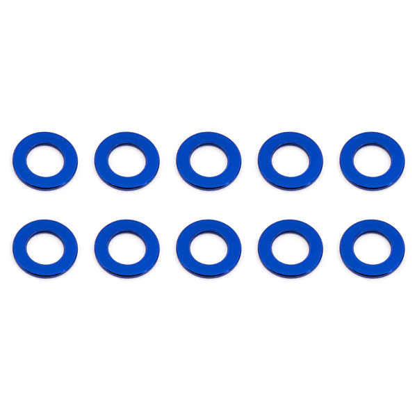Team Associated Ballstud Washers 5.5 X 0.5mm Blue Aluminium X10 (AS31381)