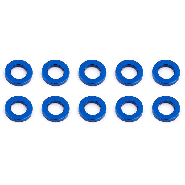 Team Associated Ballstud Washers 5.5 X 1.0mm Blue Aluminium X10 (AS31382)