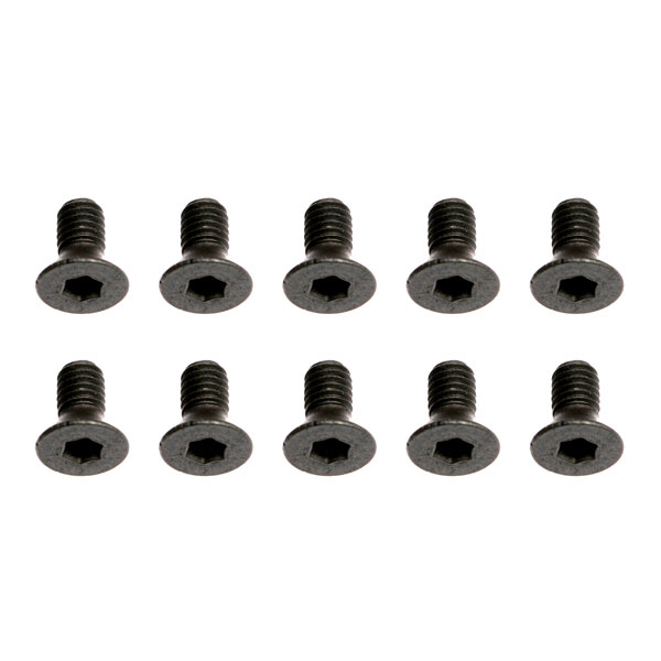 Team Associated M3 X 0.5 X 6 FHCS Screws (10) (AS31541)