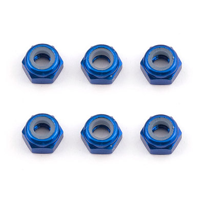 Team Associated FT M3 Locknut Blue Aluminium (AS31550)