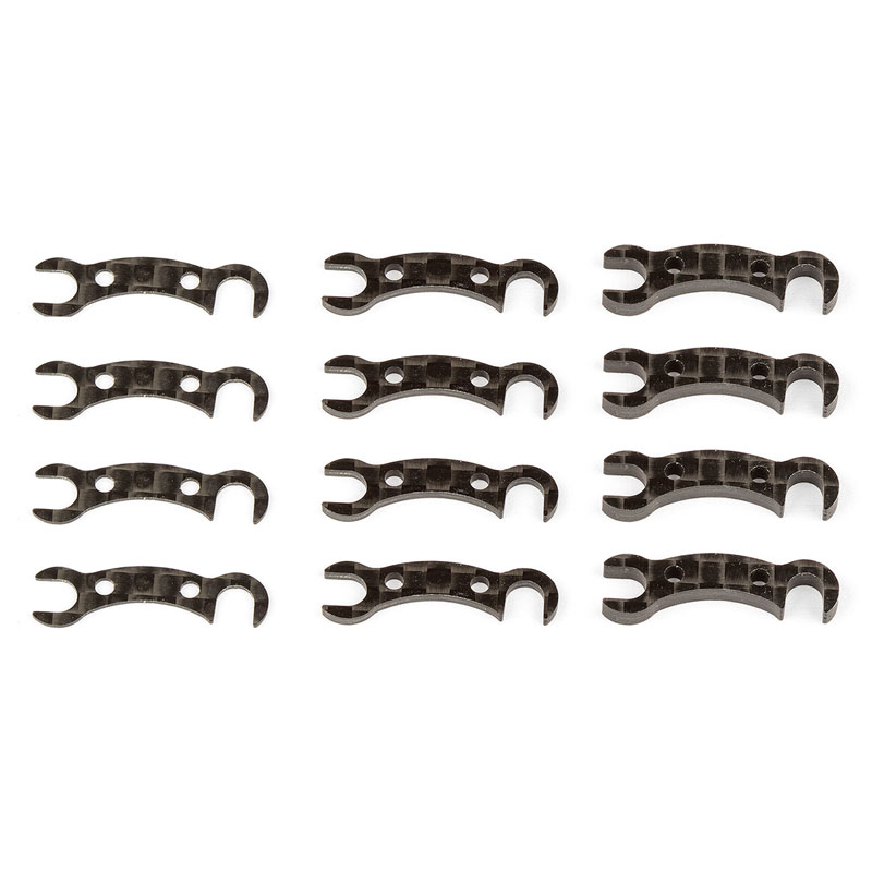 Team Associated TC7.2 FT Camber Link Mount Shims Graphite (AS31806)