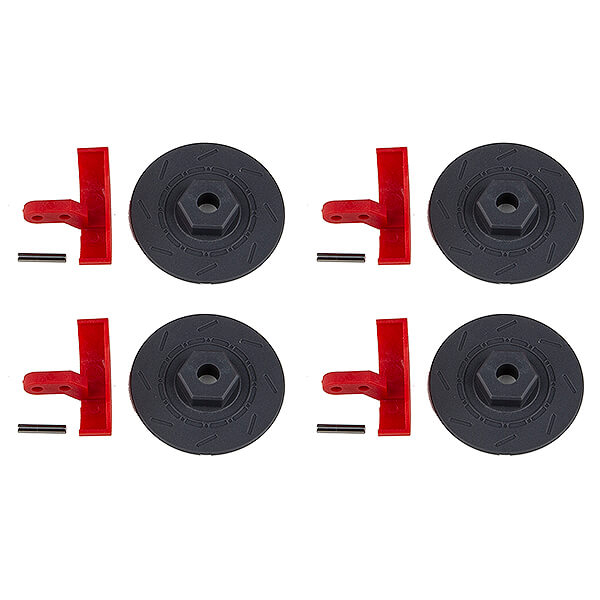 Team Associated Apex 2 Wheel Hexes And Callipers (AS31853)