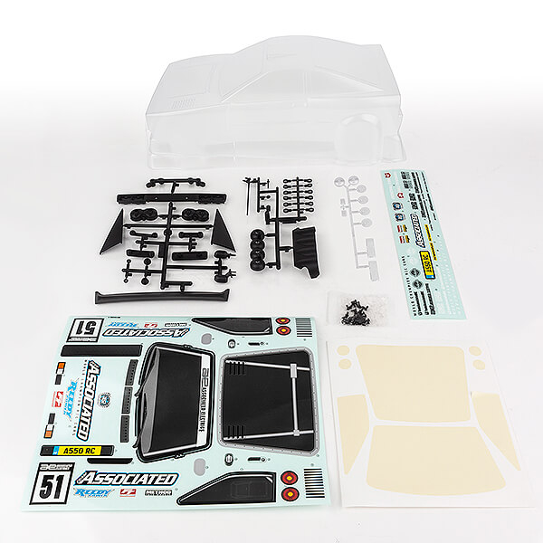 Team Associated Apex 2 Sport Rally A550 Body Clear (AS31911)