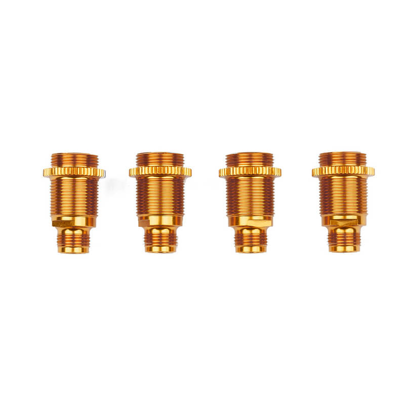 Team Associated 6X6 Aluminium Shock Bodies, Gold (AS31952)