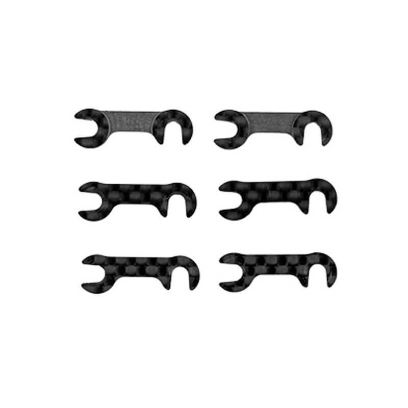 Team Associated TC8 FT Carbon Fibre Roll-Center Spacer Set (AS32093)