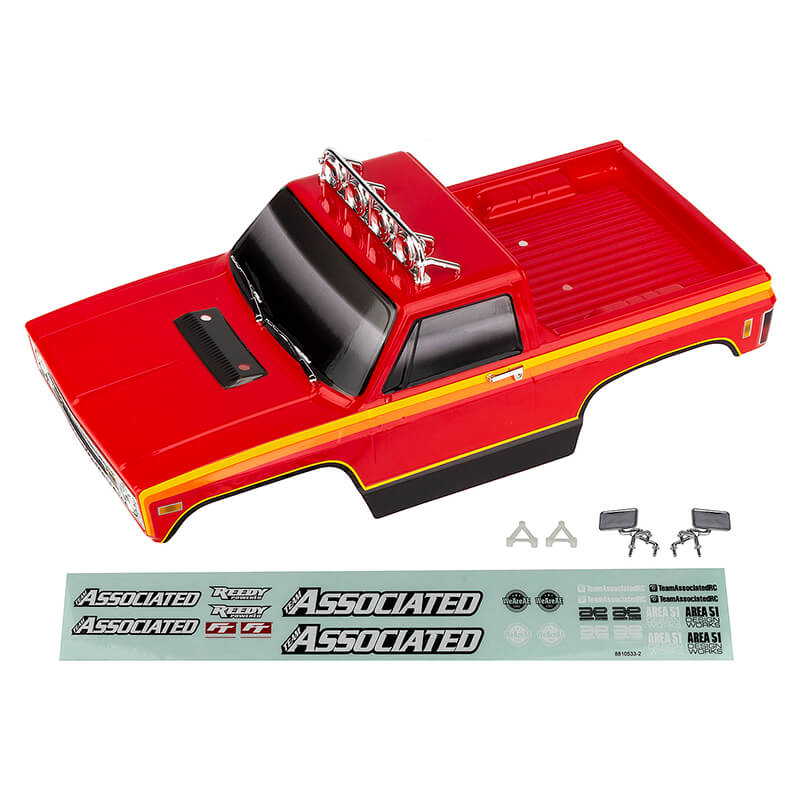 Team Associated MT12 Red RTR Bodyshell Set Painted (AS41100)