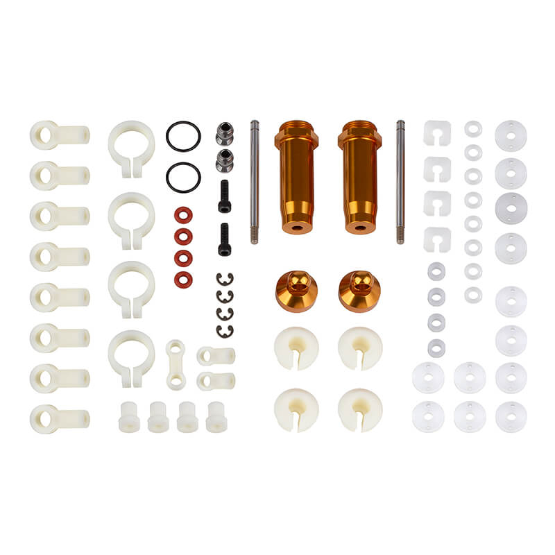 Team Associated RC10T Front Shock Kit 1.02 In (Pr) Gold (AS6421)