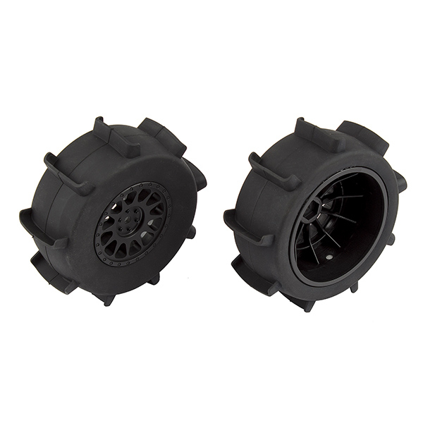 Team Associated Sand Paddle Rear Tyres On Method Sc Wheel (AS71062)