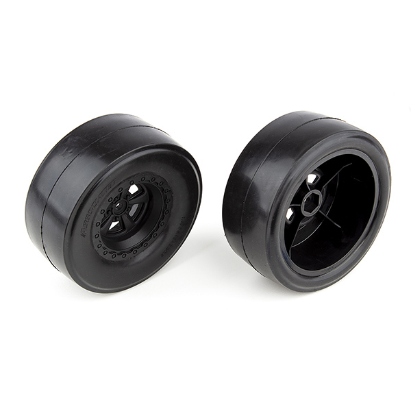 Team Associated DR10 Rear Wheels With Drag Slick Tyres (AS71072)