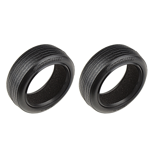 Team Associated DR10 Drag Front Tyres (Pr) (AS71075)