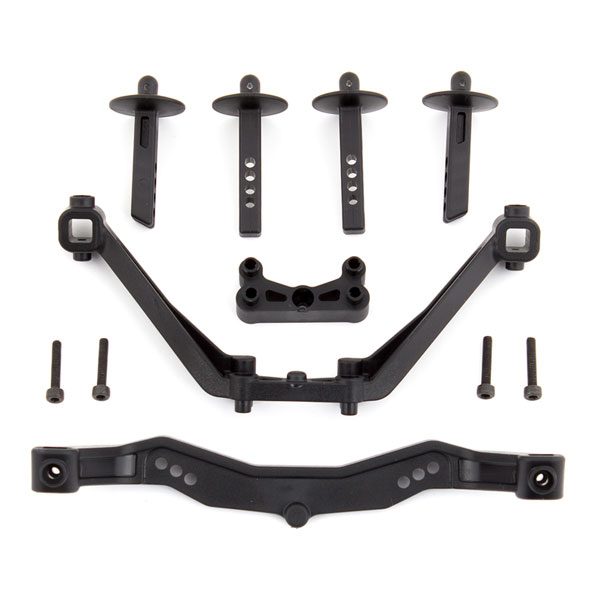 Team Associated SC6.1 Body Mounts Front &amp; Rear (AS71123)