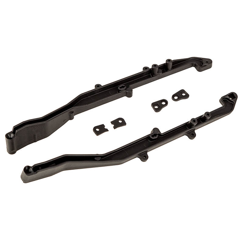 Team Associated RC10SC6.4 FT Side Rails &amp; Tower Wedges Carb (AS71177)