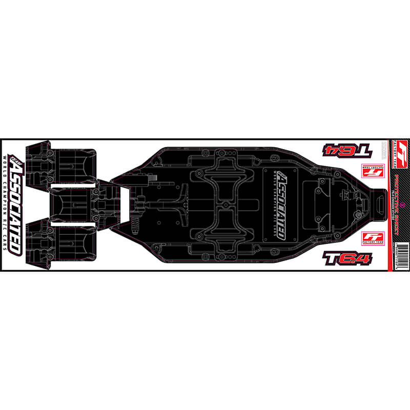 Team Associated T6.4 FT Chassis Protective Sheet Printed (AS71184)
