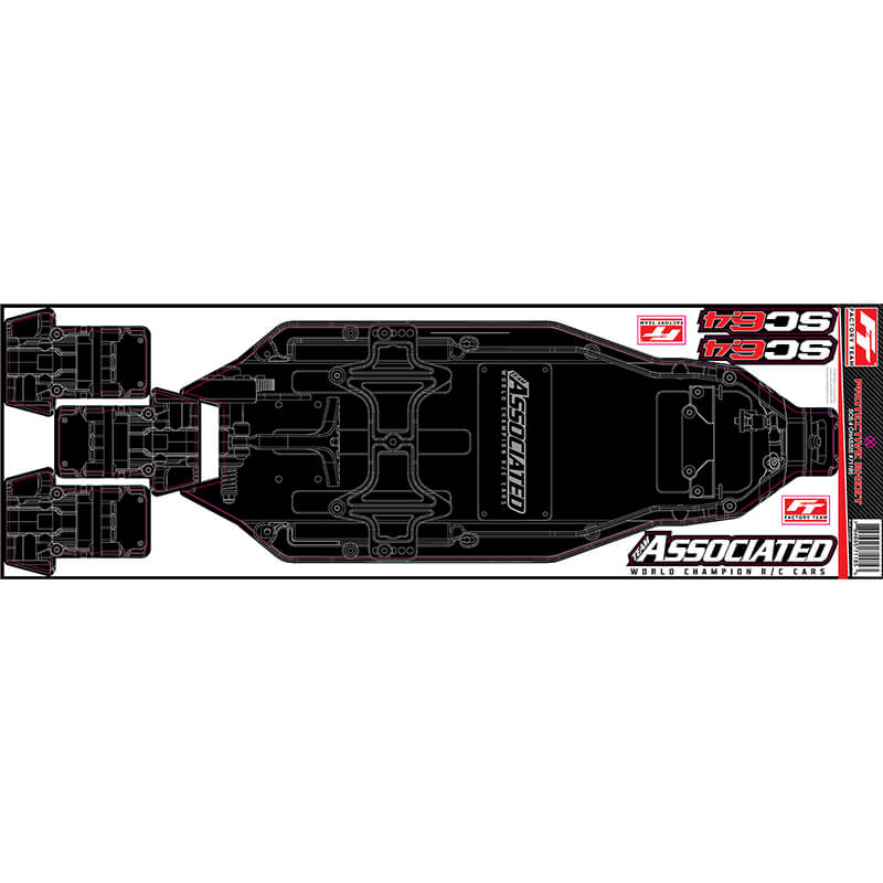 Team Associated SC6.4 FT Chassis Protective Sheet Printed (AS71185)