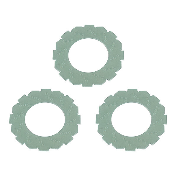 Team Associated FT Octalock Fibreglass Slipper Pads 19mm (AS72027)