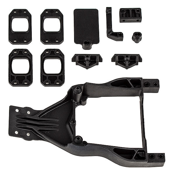 Team Associated DR10M Front Chassis Plate &amp; Gearbox Mount Set (AS72036)