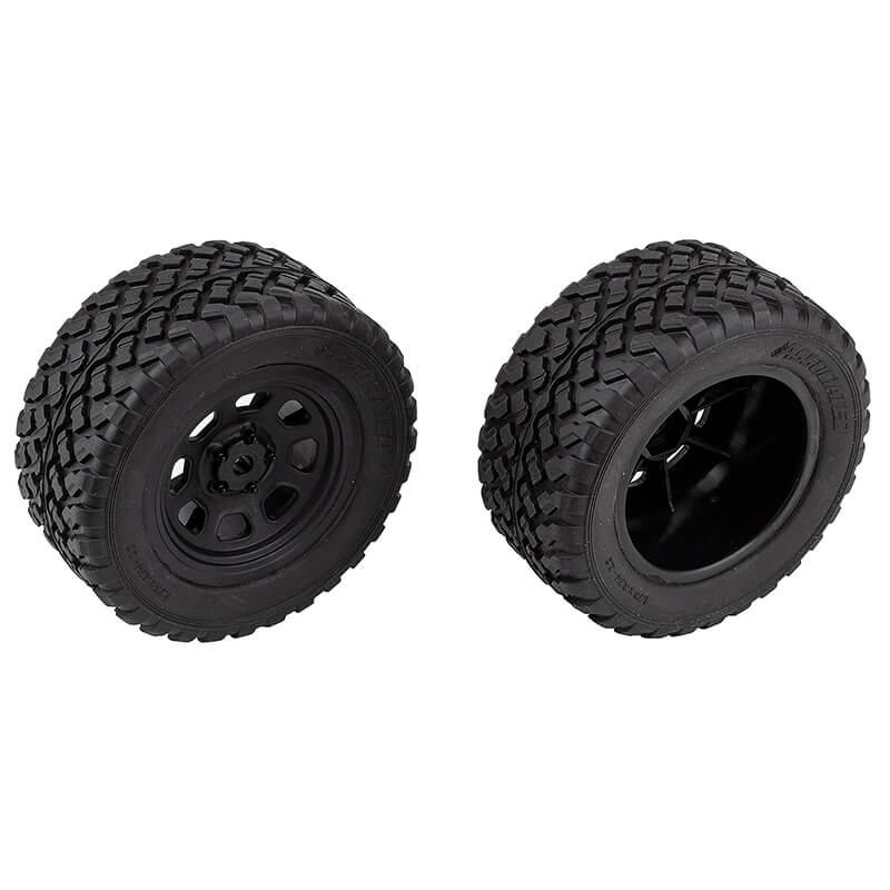 Team Associated Pro2 Lt10Sw Rear Wheels &amp; Tyres Mounted (AS72112)