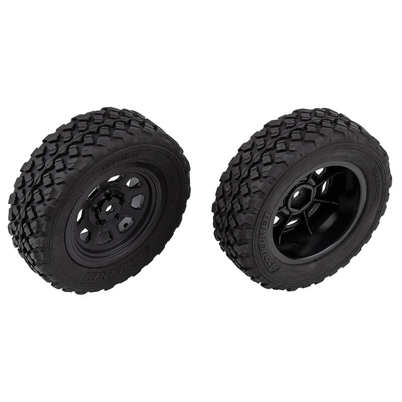 Team Associated Pro2 Lt10Sw Front Wheels &amp; Tyres Mounted (AS72113)