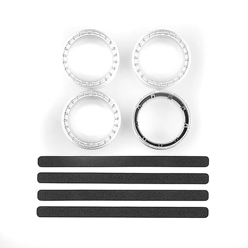 Team Associated DC10 FT Adj. Wheel Rim, White (4) (AS72244)