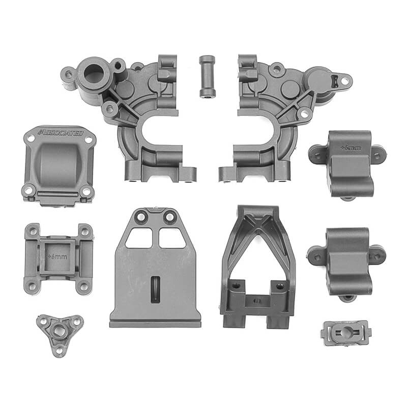 Team Associated DC10 Gearbox, Grey (AS72251)