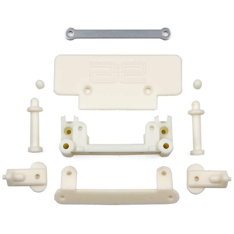 Team Associated RC10T Front Bulkhead/Bumper/Body Mounts (AS7809)