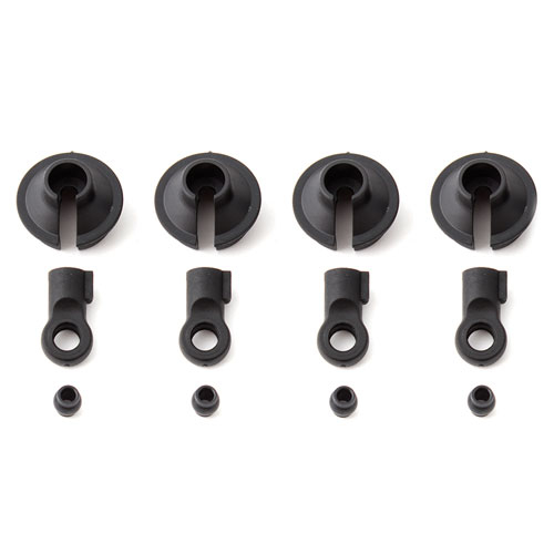 Team Associated RC8B3/RC8B3.1//RC8B3.2 Shock Rod Ends &amp; Spring Cups 20mm (AS81194)