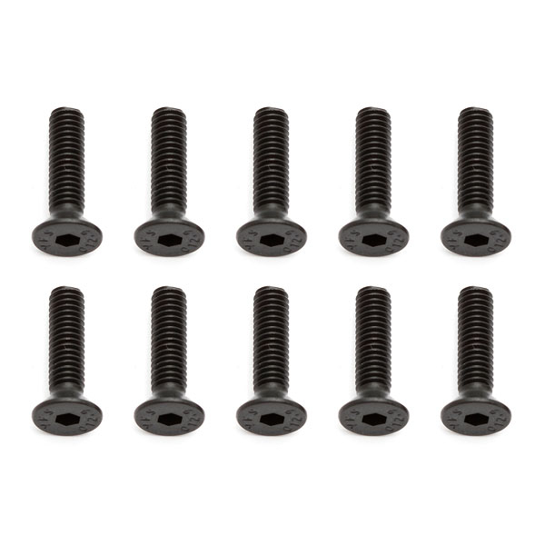 Team Associated M4 X 16mm FHCS Screws(10) (AS81263)