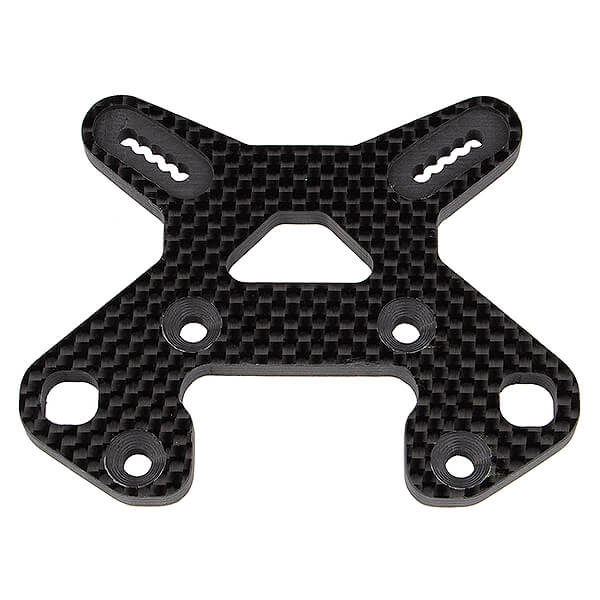 Team Associated RC8B4 FT Front Shock Tower, Carbon Fibre (AS81503)