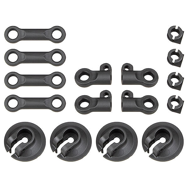 Team Associated RC8B4 Spring Cups And Shock Rod Ends (AS81512)