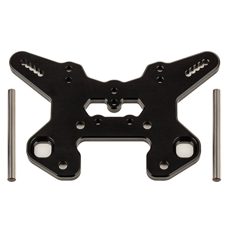 Team Associated RC8T4 Front Shock Tower V2 Black Aluminium (AS81624)