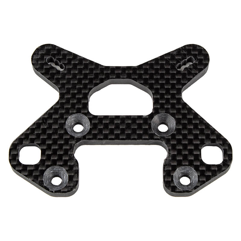 Team Associated RC8B4.1/E FT Front Shock Tower 26.5, Carbon (AS81633)