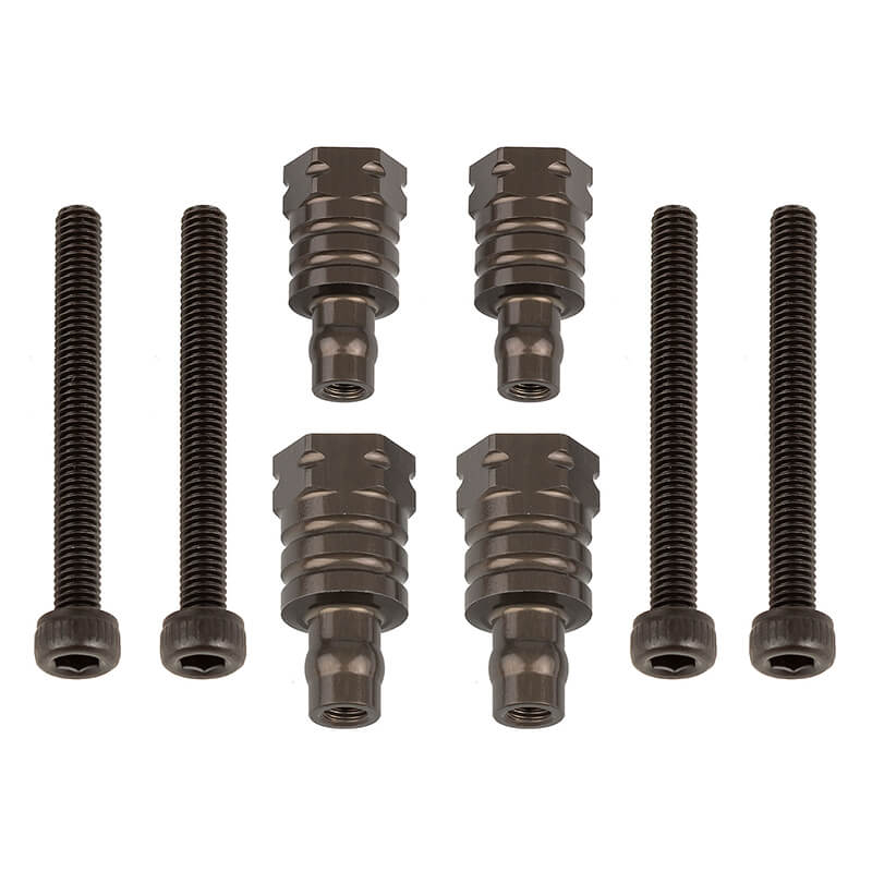 Team Associated RC8B4.1/E FT Shock Bushings 12.5mm/16mm Aluminium (AS81657)