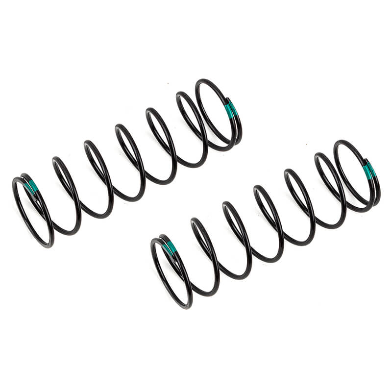 Team Associated 16mm Front Springs Green 4.85Lb/In L68 8.0T 1.5D (AS81659)