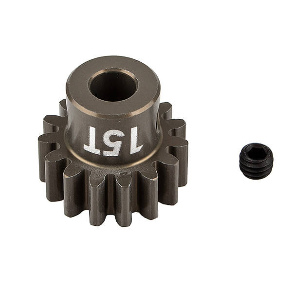 Team Associated FT Pinion Gear 15T Mod 1, 5mm ShaFT - Aluminium (AS89597)