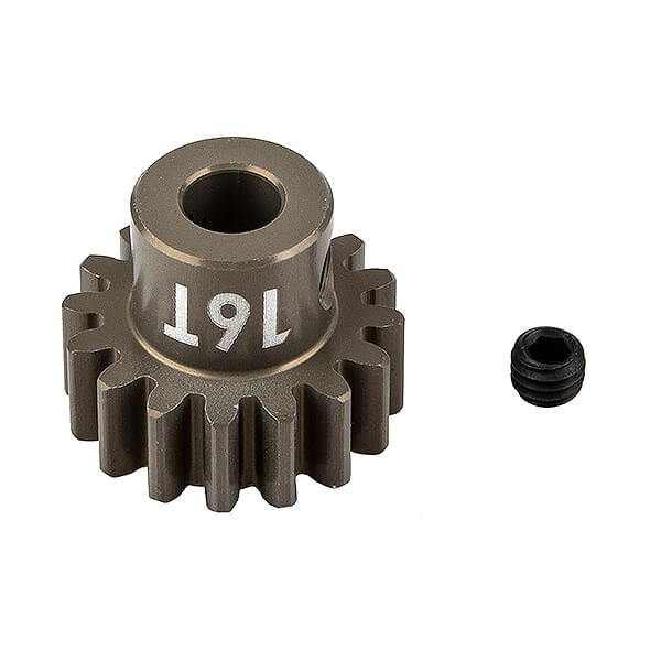 Team Associated FT Pinion Gear 16T Mod 1, 5mm ShaFT - Aluminium (AS89598)
