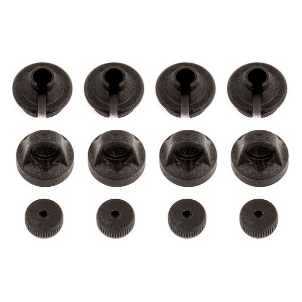 Team Associated ProSC10/Rat/ Reflex Shock Caps/Spring Cups (AS91454)