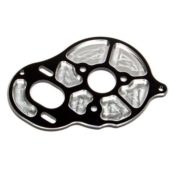 Team Associated Factory Team Front Motor Plate - Black (3 Gear) (AS91602)
