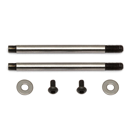 Team Associated 3X21mm Shock ShaFT V2 Chrome For As91576 Body (2) (AS91616)