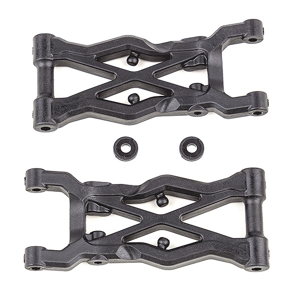 Team Associated B6.3 FT 75mm Rear Suspension Arms Carbon Fibre (AS91874)