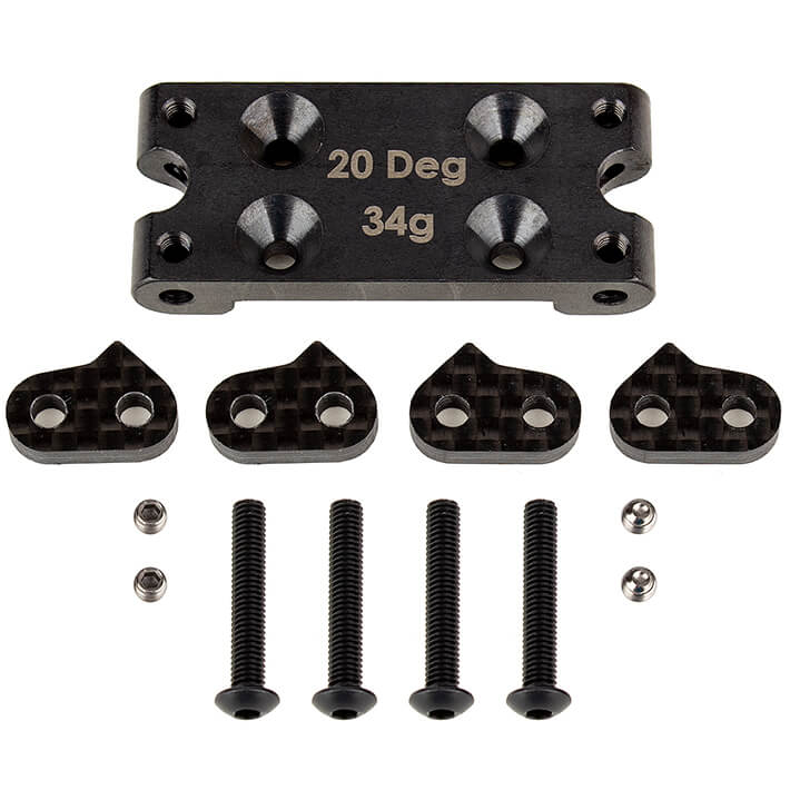 Team Associated B6.3 FT Steel Bulkhead 20 Degree (AS91899)