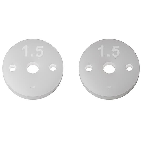 Team Associated FT 13mm Shock Pistons, 2.5mm, 2 X 1.5 (AS91931)