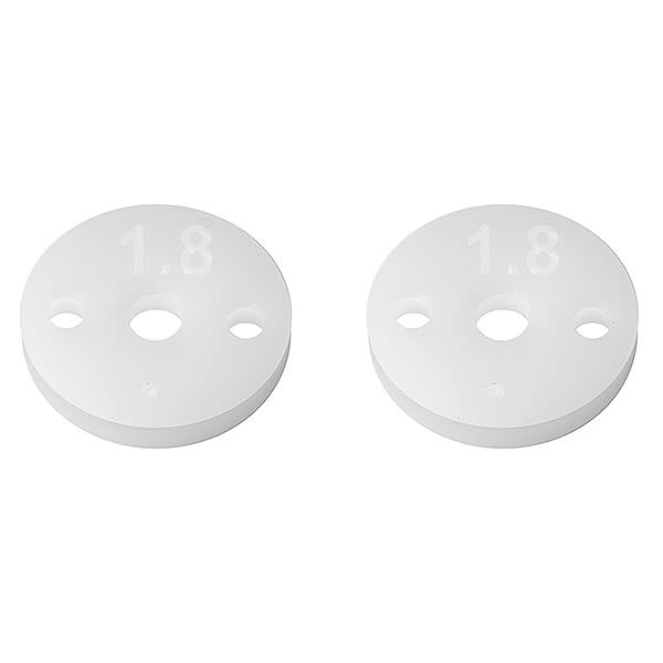 Team Associated FT 13mm Shock Pistons, 2.5mm, 2 X 1.8 (AS91934)